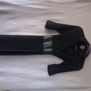 Long Black Wrap Dress